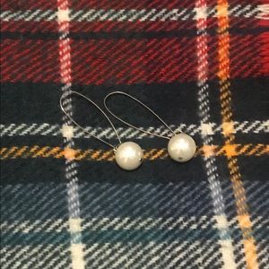 Faux Pearl Drop Earrings